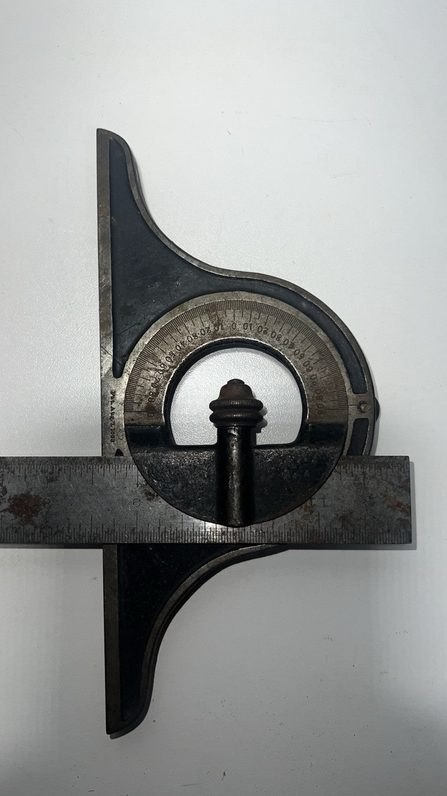 L.S.Starrett 12" Combination Square 4pc Set Hardened Vintage USA
