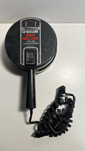 Brinkmann Q Beam Max Million 1,000,000 Candlepower 12V Spotlight Tested/Working