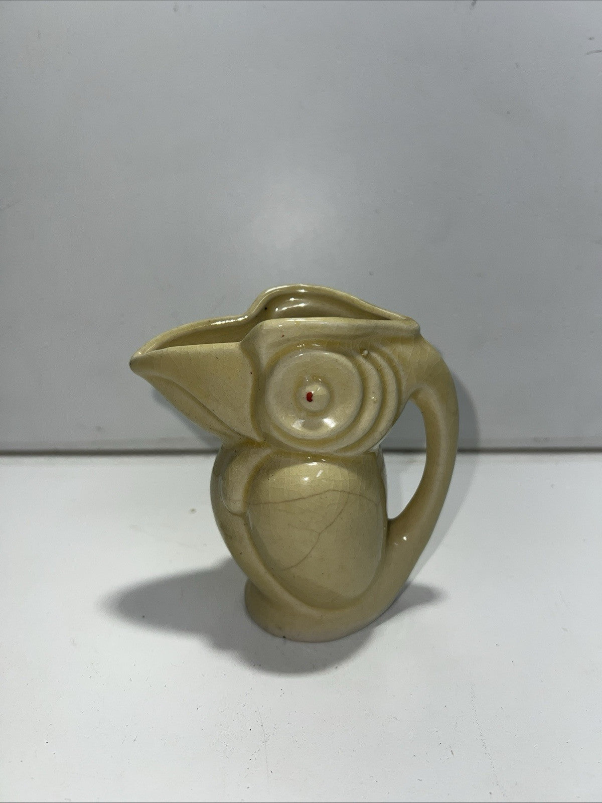 Ceramic Toucan Kookaburra Yellow Pitcher Creamer Made In Japan Vintage