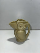 Ceramic Toucan Kookaburra Yellow Pitcher Creamer Made In Japan Vintage
