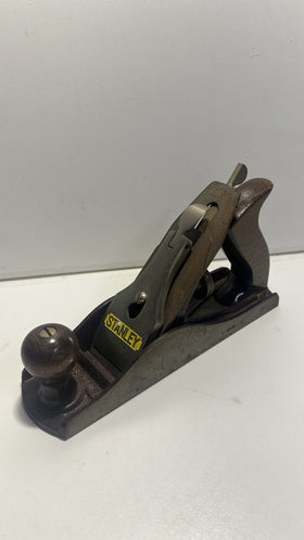 Stanley Plane 12-004 No.4 Bench  9-3/4" long 2" blade Made USA wood handles