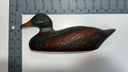 Vintage Hand-Carved Wooden Duck Decoy with Hole – Rustic Hunting Collectible