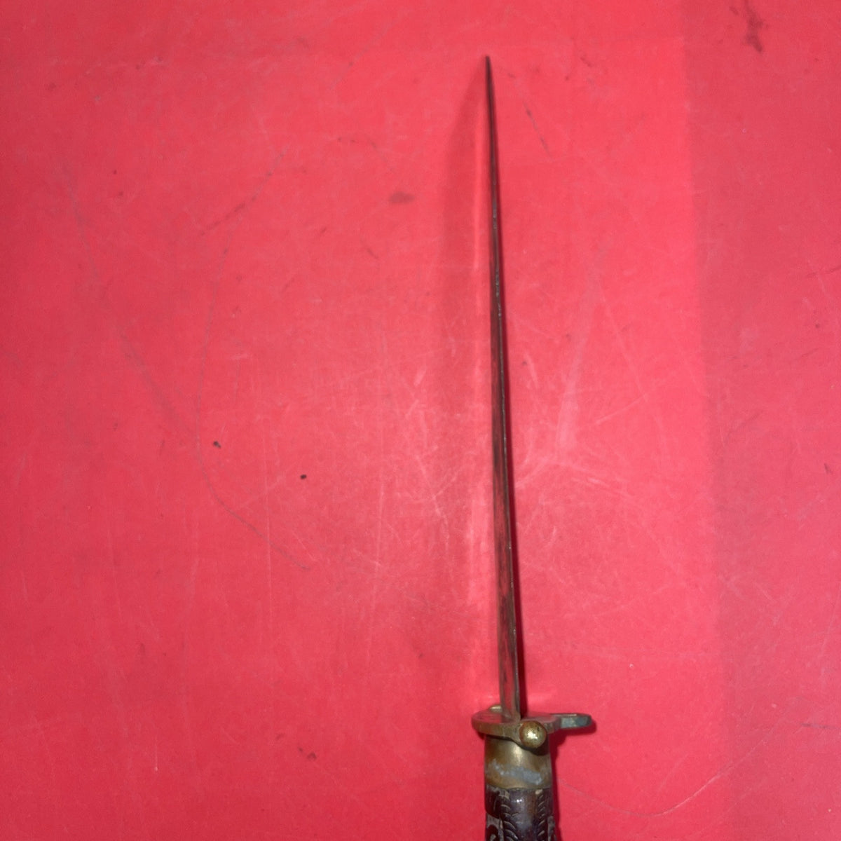 Vintage Islamic Yemen Marsh Arab Jambiya Khanjar Dagger Carved Wood Sheath