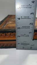 Vintage Leather Backgammon Set Folding Case - No Chips or Dice