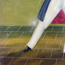 Painting by Agapito Labios "Boy with Birds”