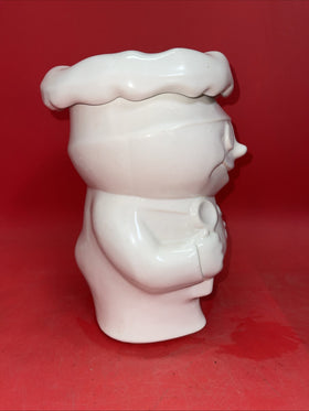 McCoy #183 Pillsbury Doughboy Bobby The Baker Lidded Cookie Jar 10" Tall Vtg
