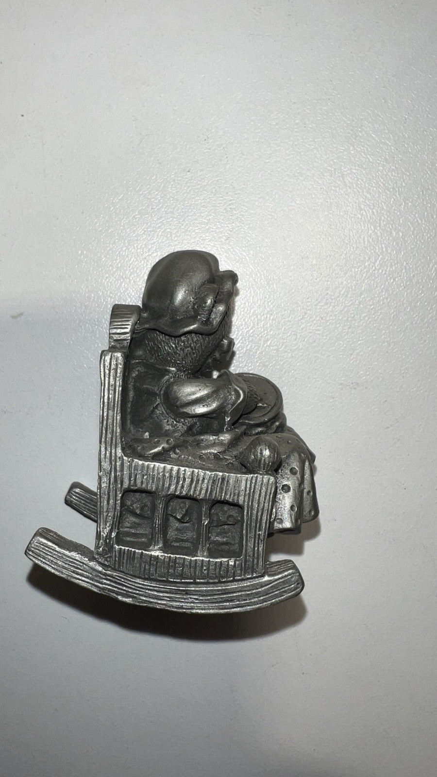 Vintage Fort USA Pewter Mama Bear with Cubs Rocking Chair Figurine #23– 2”