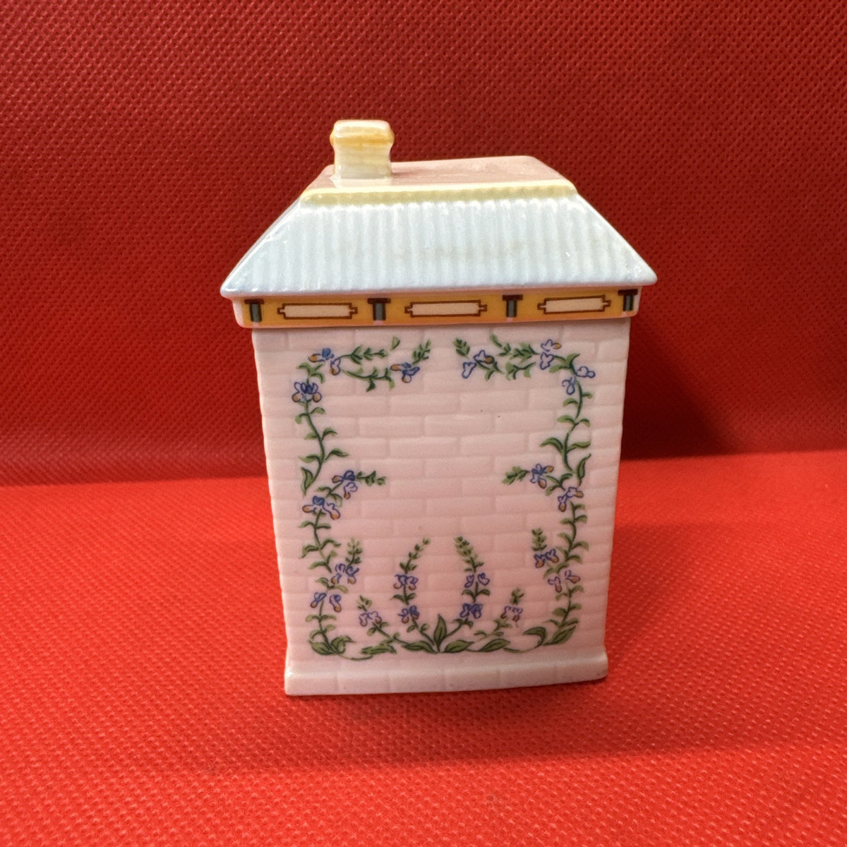 Vintage 1989 Lenox Spice Village BASIL Jar w/Lid