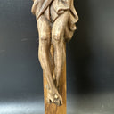 Vintage Wooden Cross Religious 7.5”x13.5”