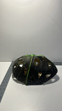 Vintage 1970s Ice Hockey GOALIE MASK White Painted Black+ Green