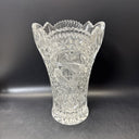 Vintage Hofbauer Byrdes Crystal Birds Vase 10” Tall