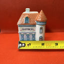 Vintage 1989 Lenox Spice Village SAFFRON Spice House With Lid