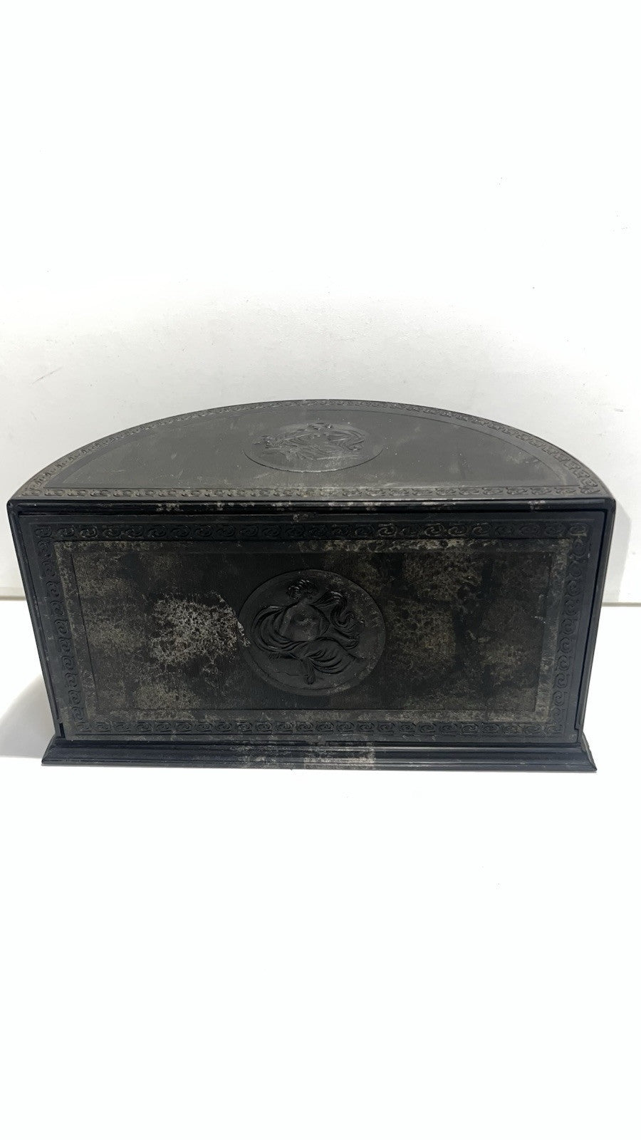 Vintage 1920s Art Deco Black Bakelite Compact Case – Rare Collectible