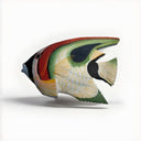 Talavera Mexican Hand-Painted Fish Plaster Wall Hanging Decoration 11.75" Long