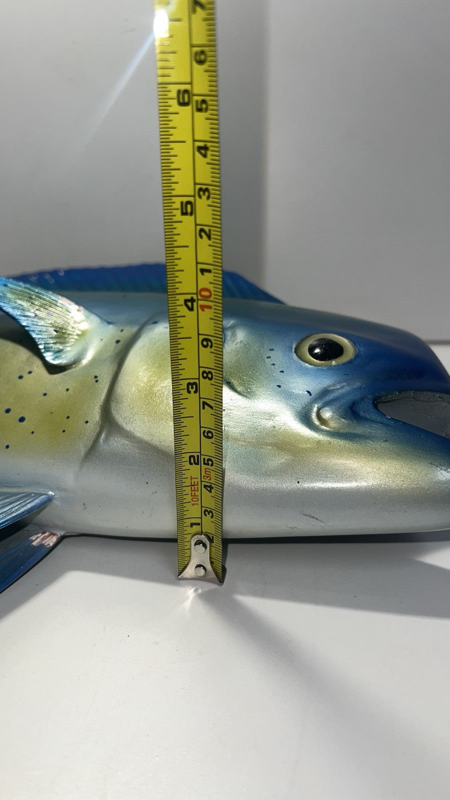 Large Fiberglass Mahi Mahi Fish Mount - Ocean Wall Decor 28” Vibrant Colors
