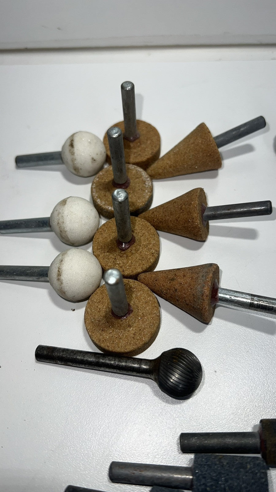 26 Piece Drill Sanding Wheel Stone Set, mostly 1/4"x1.5 Shanks