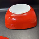 Vintage PYREX Hostess Red Square Casserole Dish with Lid, 2.5 Qt
