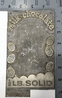 Antique Frankford Candy Chocolate Mold ½ LB Solid Bar Easter Eggs Design
