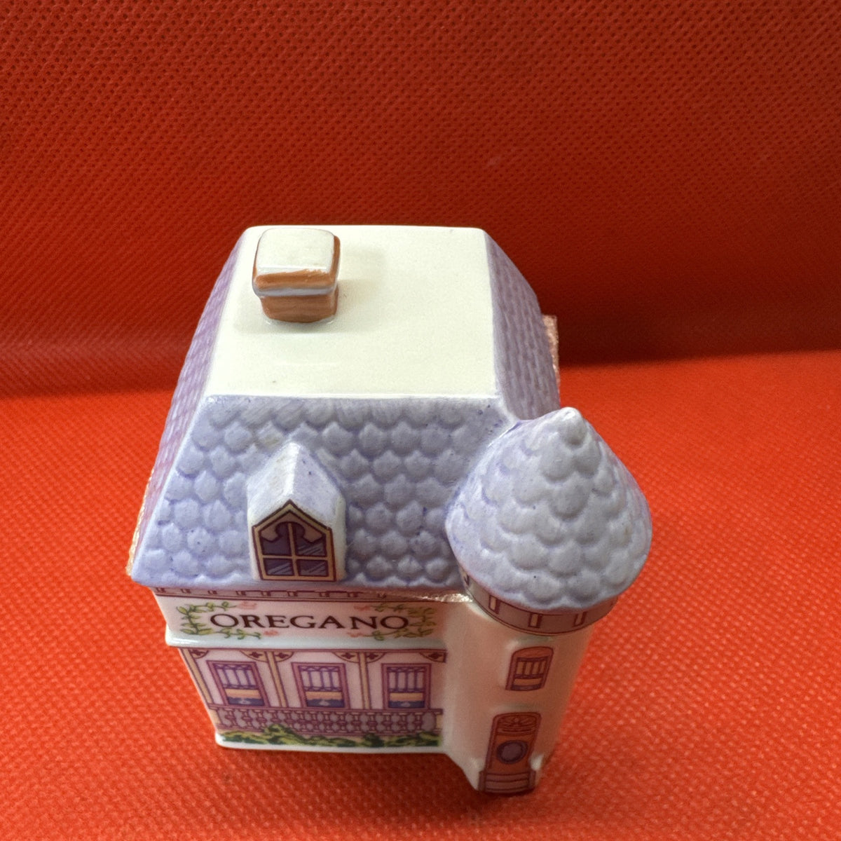 Vintage 1989 Lenox Spice Village OREGANO Spice Jar With Lid