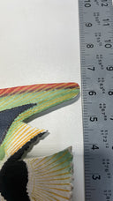 Talavera Mexican Hand-Painted Fish Plaster Wall Hanging Decoration 11.75" Long