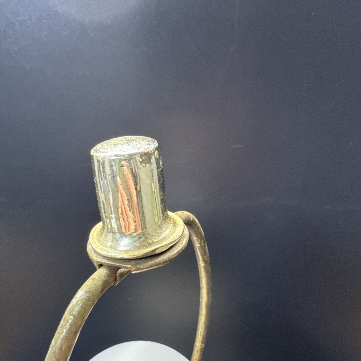 Vintage Small Ruffled Ceramic Lamp with 3-D Roses, Table Desktop Lamp