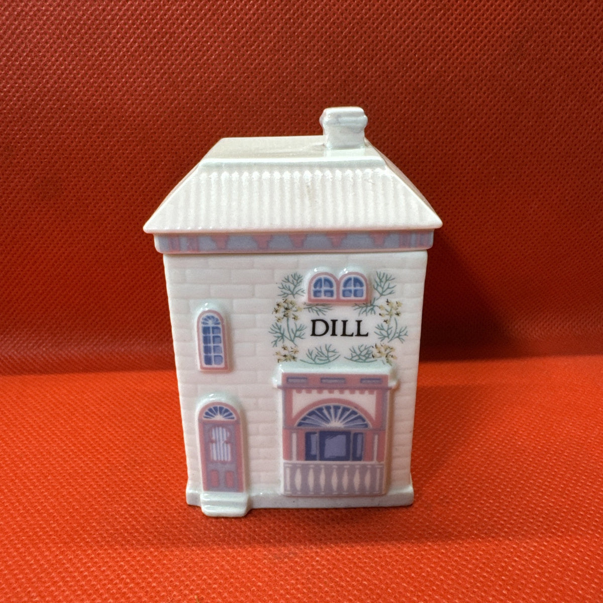 Vintage 1989 Lenox Spice Village DILL Jar With Lid