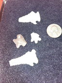 Native American Artifacts Lot 7 w/ Frame Arrowheads Collection 9”x7”Frame #20